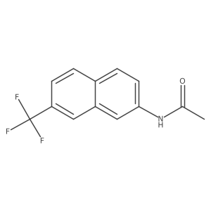 7-Trifluoromethyl-2-acetamidonaphthalene Structure