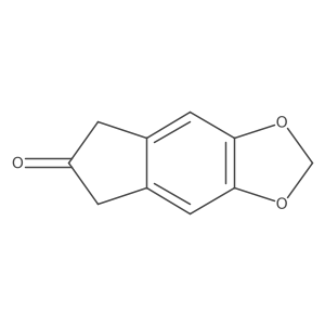 5,7-Dihydro-6H-indeno[5,6-d]-1,3-dioxol-6-one结构式