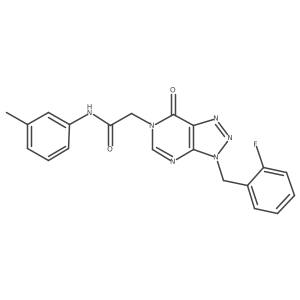 2-(3-(2-fluorobenzyl)-7-oxo-3H-[1,2,3]triazolo[4,5-d]pyrimidin-6(7H)-yl)-N-(m-tolyl)acetamide Structure
