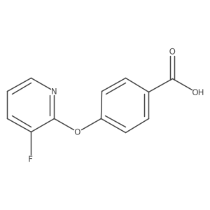 4-(3-Fluoropyridin-2-yl)oxybenzoic acid Structure