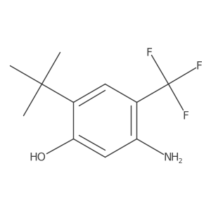 5-Amino-2-tert-butyl-4-trifluoromethyl-phenol结构式
