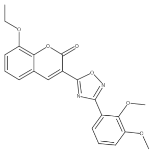 3-[3-(2,3-dimethoxyphenyl)-1,2,4-oxadiazol-5-yl]-8-ethoxy-2H-chromen-2-one Structure