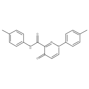N,1-bis(4-methylphenyl)-4-oxo-1,4-dihydropyridazine-3-carboxamide结构式