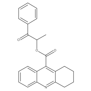 1-Oxo-1-phenylpropan-2-yl 1,2,3,4-tetrahydroacridine-9-carboxylate Structure