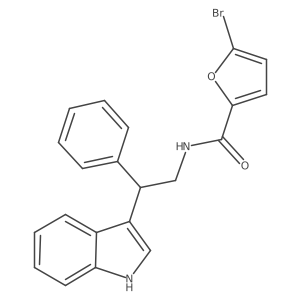 5-bromo-N-[2-(1H-indol-3-yl)-2-phenylethyl]furan-2-carboxamide结构式