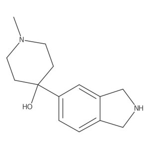 4-(2,3-Dihydro-1H-isoindol-5-yl)-1-methyl-4-piperidinol结构式