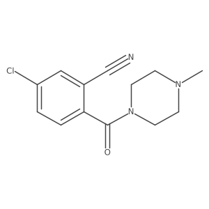 5-Chloro-2-[(4-methylpiperazin-1-yl)carbonyl]benzonitrile Structure