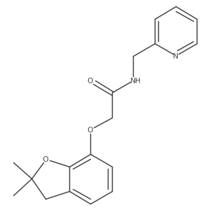 2-((2,2-dimethyl-2,3-dihydrobenzofuran-7-yl)oxy)-N-(pyridin-2-ylmethyl)acetamide Structure