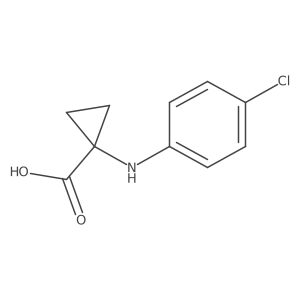 1-[(4-Chlorophenyl)amino]cyclopropane-1-carboxylic acid Structure