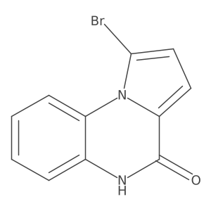 Pyrrolo[1,2-a]quinoxalin-4(5H)-one, 1-bromo-结构式