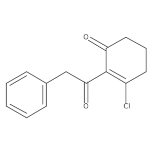 3-Chloro-2-(2-phenylacetyl)-2-cyclohexen-1-one Structure