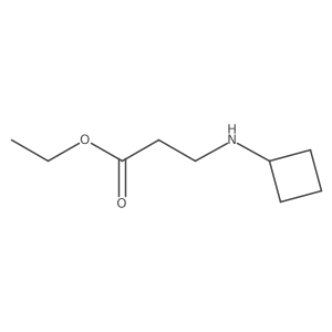 3-Cyclobutylaminopropanoic acid ethyl ester结构式