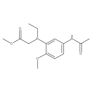 N-[5-(Acetylamino)-2-methoxyphenyl]-N-ethylglycine methyl ester Structure