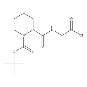 (R)-(1-Boc-piperidine-2-carbonyl)glycine Structure