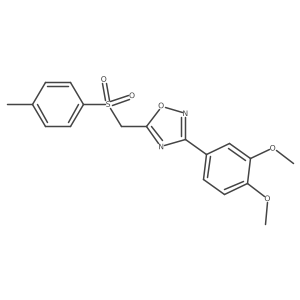 3-(3,4-Dimethoxyphenyl)-5-(tosylmethyl)-1,2,4-oxadiazole Structure