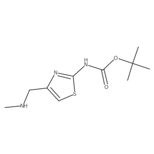 tert-Butyl (4-((methylamino)methyl)thiazol-2-yl)carbamate结构式