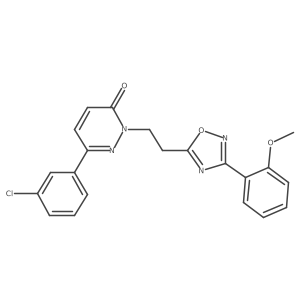 6-(3-chlorophenyl)-2-(2-(3-(2-methoxyphenyl)-1,2,4-oxadiazol-5-yl)ethyl)pyridazin-3(2H)-one Structure