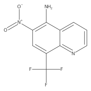 6-Nitro-8-(trifluoromethyl)quinolin-5-amine结构式