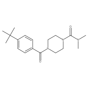 4-(4-tert-butylbenzoyl)-N,N-dimethylpiperazine-1-carboxamide Structure