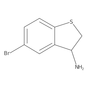 5-Bromo-2,3-dihydro-1-benzothiophen-3-amine Structure