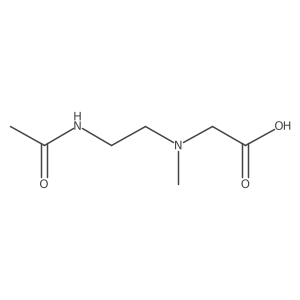 2-[(2-Acetamidoethyl)(methyl)amino]acetic acid结构式