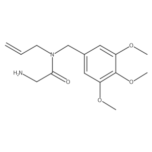 2-Amino-N-2-propen-1-yl-N-[(3,4,5-trimethoxyphenyl)methyl]acetamide Structure