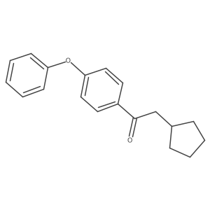 2-Cyclopentyl-1-(4-phenoxyphenyl)ethan-1-one结构式