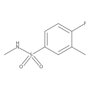 4-fluoro-N,3-dimethylbenzenesulfonamide结构式