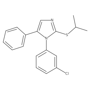 1-(3-chlorophenyl)-2-(isopropylthio)-5-phenyl-1H-imidazole Structure