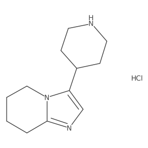 3-Piperidin-4-yl-5,6,7,8-tetrahydroimidazo[1,2-a]pyridine;hydrochloride Structure