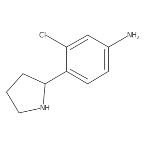 (S)-3-Chloro-4-(pyrrolidin-2-yl)aniline Structure