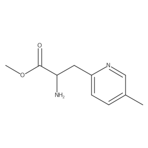 (S)-Methyl 2-amino-3-(5-methylpyridin-2-yl)propanoate Structure