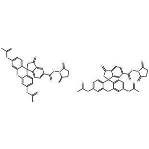 5(6)-CFDA N-succinimidyl ester Structure