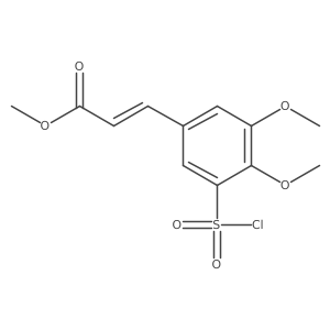 Methyl 3-[3-(chlorosulfonyl)-4,5-dimethoxyphenyl]prop-2-enoate Structure