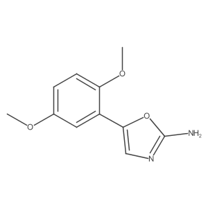 5-(2,5-Dimethoxyphenyl)-1,3-oxazol-2-amine Structure