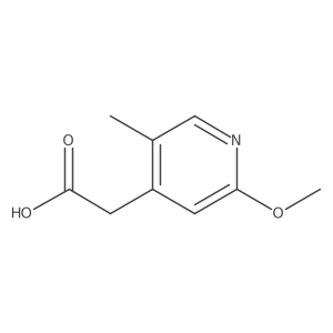 2-Methoxy-5-methyl-4-pyridineacetic acid Structure