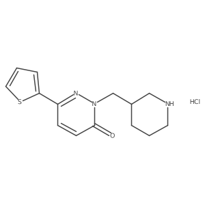 2-(R)-1-Piperidin-3-ylmethyl-6-thiophen-2-yl-2H-pyridazin-3-one hydrochloride Structure