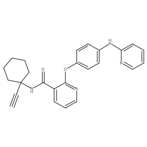 N-(1-Ethynylcyclohexyl)-2-[4-(2-pyridinylamino)phenoxy]-3-pyridinecarboxamide结构式