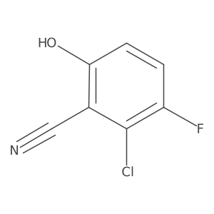 2-Chloro-3-fluoro-6-hydroxybenzonitrile结构式