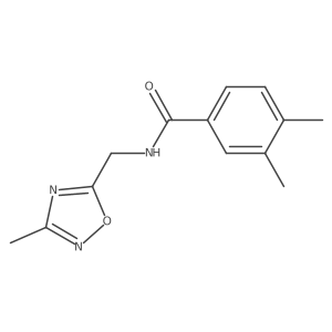 3,4-dimethyl-N-[(3-methyl-1,2,4-oxadiazol-5-yl)methyl]benzamide Structure