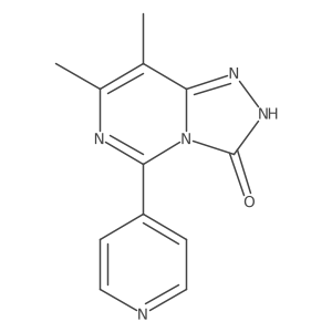 7,8-dimethyl-5-pyridin-4-yl[1,2,4]triazolo[4,3-c]pyrimidin-3(2H)-one结构式