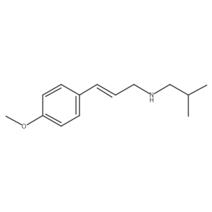 [(2E)-3-(4-Methoxyphenyl)prop-2-en-1-yl](2-methylpropyl)amine Structure