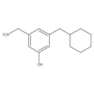 3-(Aminomethyl)-5-(cyclohexylmethyl)phenol Structure