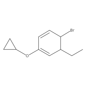 5-Bromo-2-cyclopropoxy-6-ethylcyclohexa-1,3-diene结构式