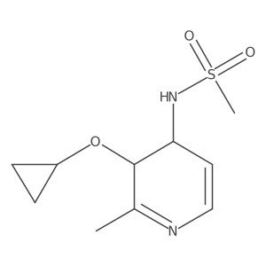N-(3-Cyclopropoxy-2-methyl-3,4-dihydropyridin-4-YL)methanesulfonamide Structure
