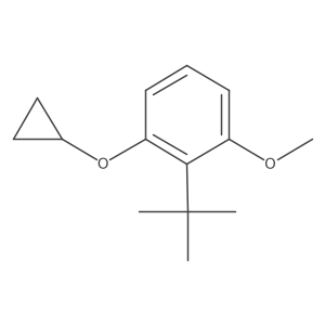 2-Tert-butyl-1-cyclopropoxy-3-methoxybenzene Structure