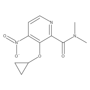 3-Cyclopropoxy-N,N-dimethyl-4-nitropicolinamide Structure