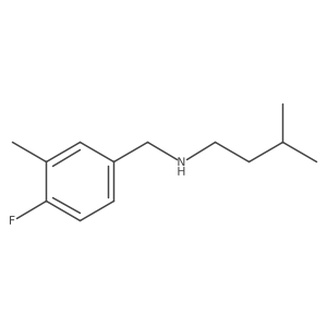 [(4-Fluoro-3-methylphenyl)methyl](3-methylbutyl)amine Structure