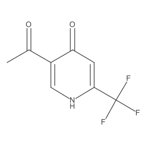 1-[4-Hydroxy-6-(trifluoromethyl)pyridin-3-YL]ethanone结构式