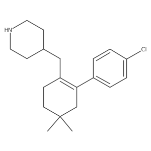 4-[[2-(4-Chlorophenyl)-4,4-dimethylcyclohexen-1-yl]methyl]piperidine Structure